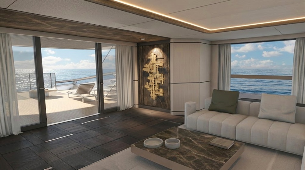 SLEEK 52 2028 interior Motor Yacht-saloon